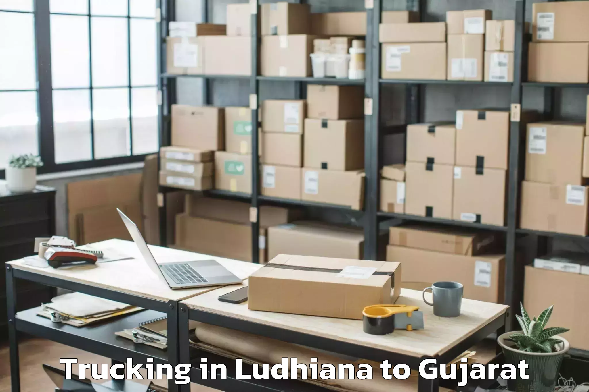 Book Ludhiana to Visavadar Trucking Online